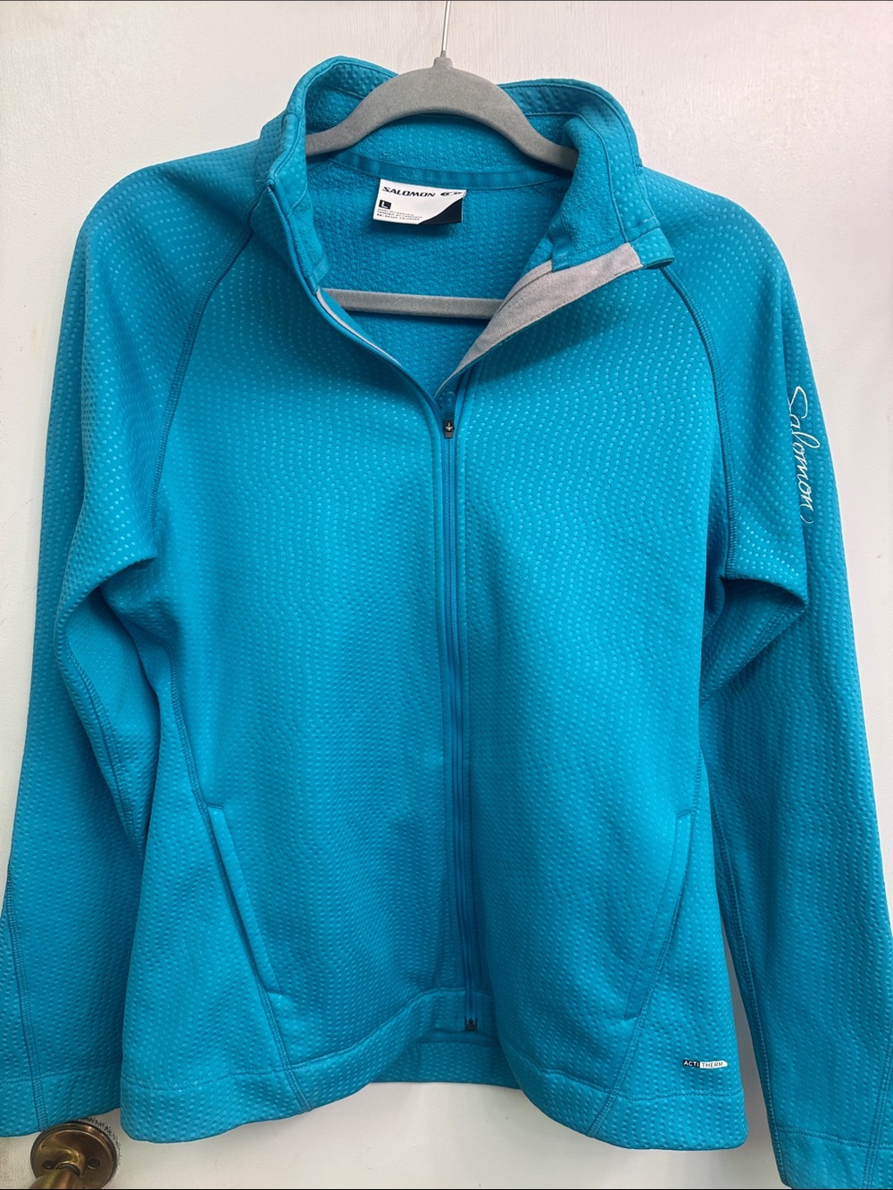 Salomon Women's Bright Teal Zip-Up Utility Jacket